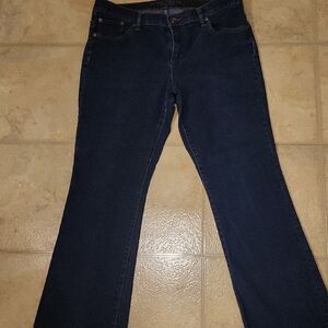 Lauren Jeans Premium Elegant Navy Women's Boot Cut Jeans
